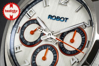 Robot Robotic One Silver 2501ST01 Automatic Chronograph (+ curea de rezervă)