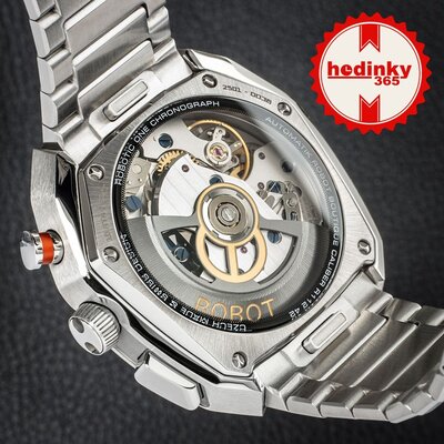 Robot Robotic One Silver 2501ST01 Automatic Chronograph (+ curea de rezervă)