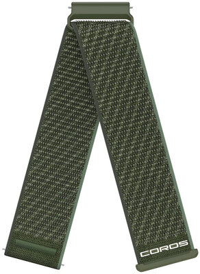 Curea de nailon Coros (pro Apex 4 46mm, Nomad), culoarea verde, Quick Release