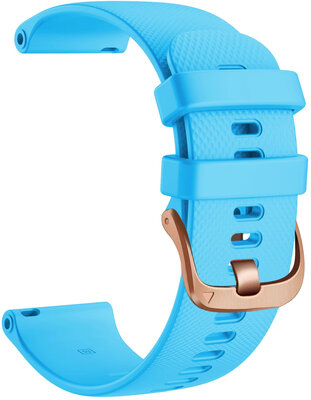Curea din silicon Ricardo Aprica 18mm, Blue, Quick Release