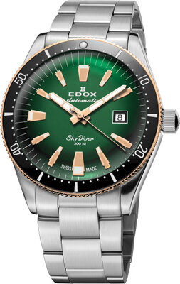 Edox SkyDiver Automatic Date 80126-357RNM-VIR Limited Edition (+ curea de rezervă)