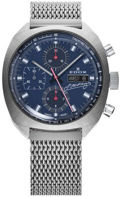 Edox Sportsman Automatic 01132-3BU-BUGN Fangio Limited Edition 115pcs (+ curea de rezervă)