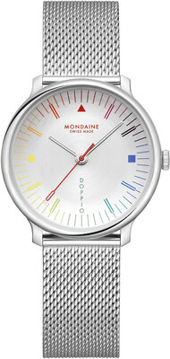 Mondaine Doppio Quartz MLE.33112.SM Bauhaus Inspired