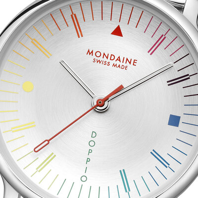Mondaine Doppio Quartz MLE.33112.SM Bauhaus Inspired