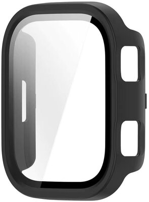 Capac de protecție (pro Amazfit Bip Max), plastic, culoarea neagră + Geam