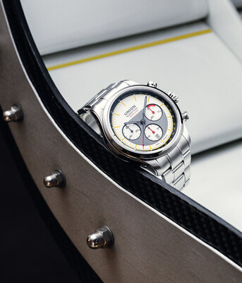 Union Glashütte Belisar Chronograph D009.427.18.011.09 Silvretta Classic 2026 Limited Edition 200pcs (+ 2 curele de rezervă)