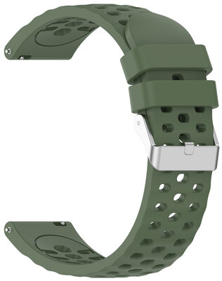 Curea de silicon Amazfit 20 mm (pro Active 3 Premium), Dark Green