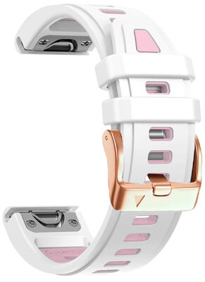 curea din silicon Ricardo Pozza 20mm, White, QuickFit
