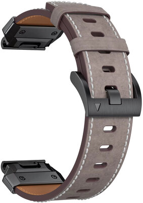 Curea din piele Ricardo Sappada 22mm, Gray, QuickFit