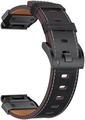 Curea din piele Ricardo Sappada 26mm, Black, QuickFit