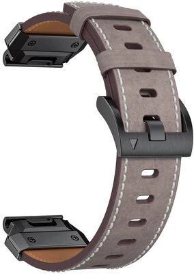 Curea din piele Ricardo Sappada 26mm, Gray, QuickFit
