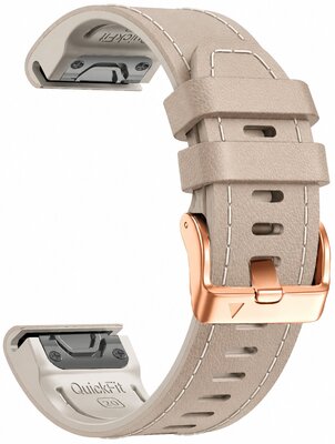 curea din piele Ricardo Sansicario 20mm, Gray, QuickFit