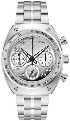 Bulova Archive Series "Shelby" Racer Chronograph Quartz 96K118 Limited Edition 9999pcs (+ curea de rezervă)