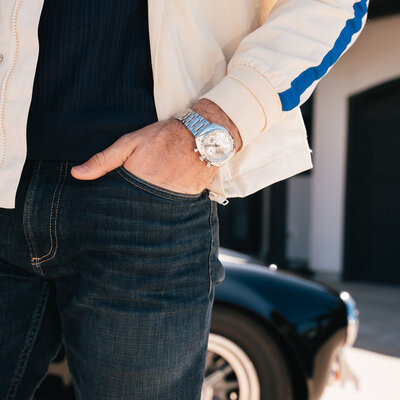 Bulova Archive Series "Shelby" Racer Chronograph Quartz 96K118 Limited Edition 9999pcs (+ curea de rezervă)