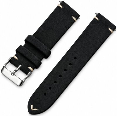 Curea din piele Ricardo Alba premium, Black, Quick Release