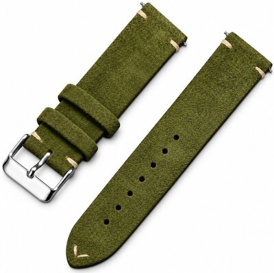 Curea din piele Ricardo Alba premium, Green, Quick Release