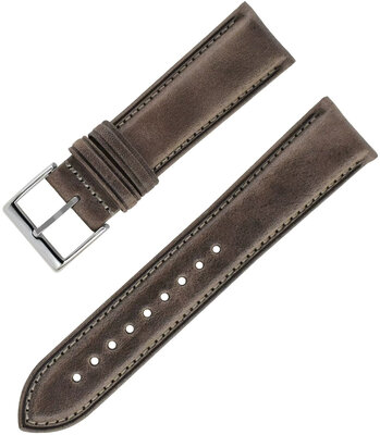 Curea din piele Ricardo Asolo premium, Gray, Quick Release