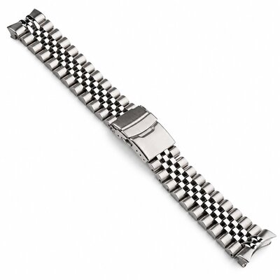 Brățară din oțel Ricardo Jesolo premium 22mm (pro Seiko 5 Sports SRPD series), Silver