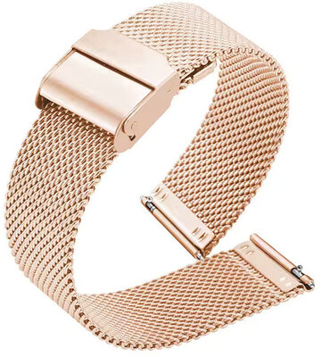 Brățară din oțel Ricardo Novara, Rose Gold, milaneză, Quick Release