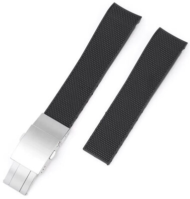 Curea din cauciuc Ricardo Caserta premium 21mm (pro Longines), Black