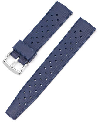 Curea din cauciuc Ricardo Salerno premium 20mm, Blue, Quick Release