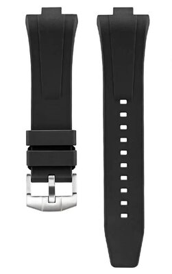 Curea de silicon Ricardo Tropea premium 9mm (pro Citizen), Black