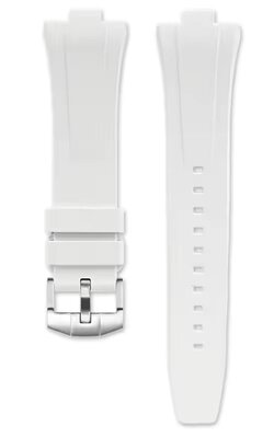 Curea de silicon Ricardo Tropea premium 9mm (pro Citizen), White