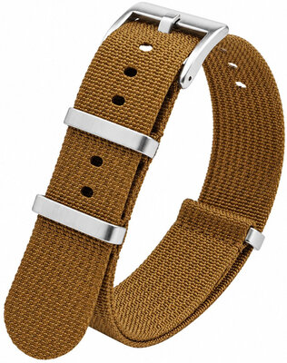 Curea textilă Ricardo Olbia premium, Brown, NATO