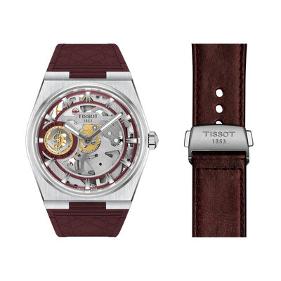 Tissot PRX Skeleton Automatic T137.405.17.371.00 Damian Lillard Limited Edition 1999pcs (+ curele de rezervă)