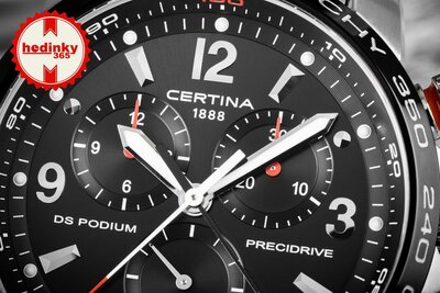 Certina DS Podium Quartz Precidrive Big Size Chronograph 1/100 SEC C001.647.22.057.00