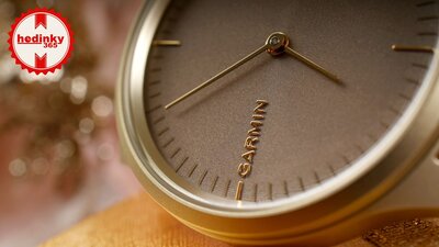 Garmin Vivomove 3 Style, Light Gold / Pink Nylon Band