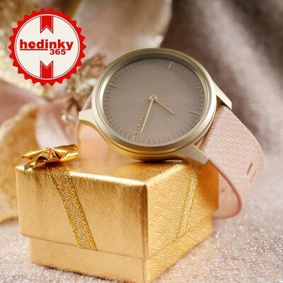 Garmin Vivomove 3 Style, Light Gold / Pink Nylon Band