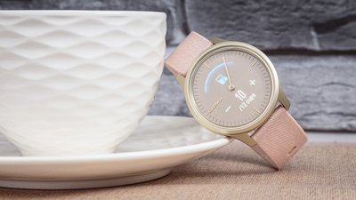 Garmin Vivomove 3 Style, Light Gold / Pink Nylon Band