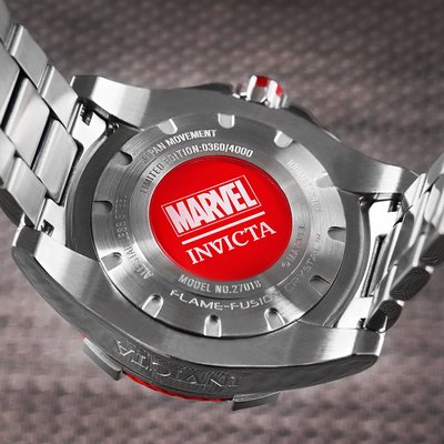 Invicta Marvel Lady Quartz 44mm 27018 Captain America Limited Edition 4000pcs