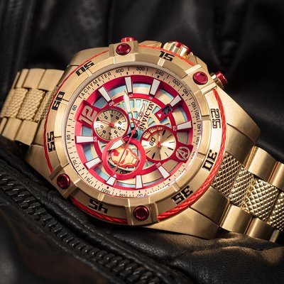 Invicta Marvel Men Quartz Chronograph 26799 Ironman Limited Edition 4000buc