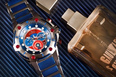Invicta Marvel Men Quartz 52mm Chronograph 27965 Captain America Limited Edition 4000pcs