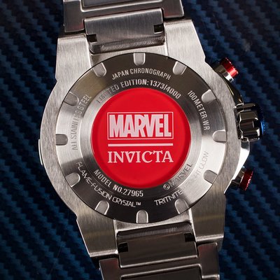 Invicta Marvel Men Quartz 52mm Chronograph 27965 Captain America Limited Edition 4000pcs