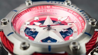 Invicta Marvel Quartz 51mm Chronograph 26894 Captain America Limited Edition 4000pcs