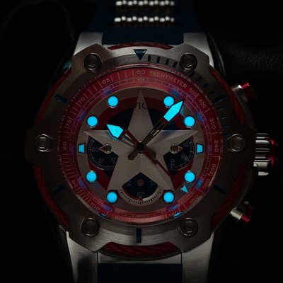 Invicta Marvel Quartz 51mm Chronograph 26894 Captain America Limited Edition 4000pcs