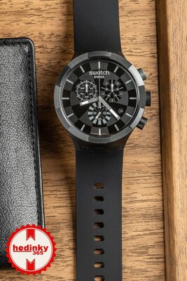 Swatch Checkpoint Black Chronograph SB02B400 | Hodinky-365.ro