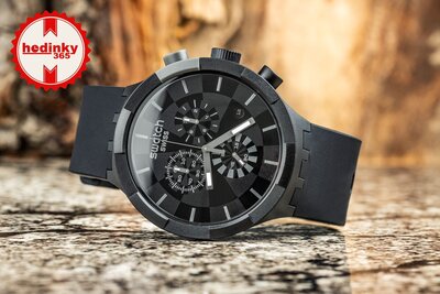 Swatch Checkpoint Black Chronograph SB02B400 | Hodinky-365.ro