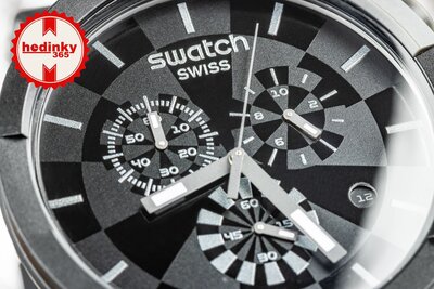 Swatch Checkpoint Black Chronograph SB02B400 | Hodinky-365.ro