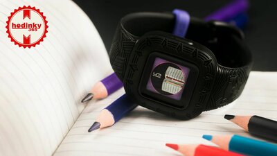 Curea din plastic Garmin (pentru Vívofit junior 3), negru, Marvel, Black Panther, 010-12666-40