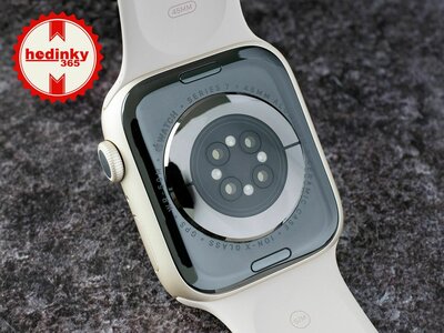 Apple Watch Series 7 GPS, 45mm Starlight Aluminium Case / Starlight Sport Band-Regular