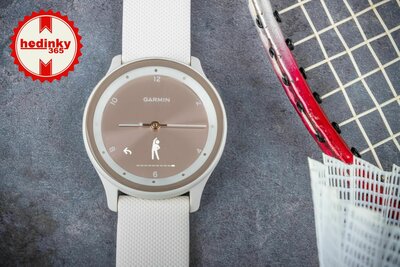 Garmin Vivomove Sport Peach Gold/Ivory Band