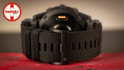 Garmin Tactix 7 Pro Solar Sapphire Ballistics Edition curea din nylon neagră (+ curea de rezervă)