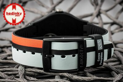 Swatch x Centre Pompidou, Red, Blue and White, by Piet Mondrian SUOZ344