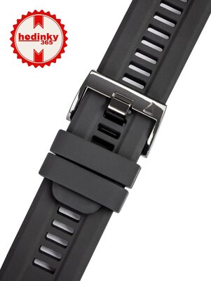 Curea de silicon Ricardo 26mm (pro Garmin Fenix 8/7X/6X (51mm), Tactix aj.), culoarea neagră, QuickFit