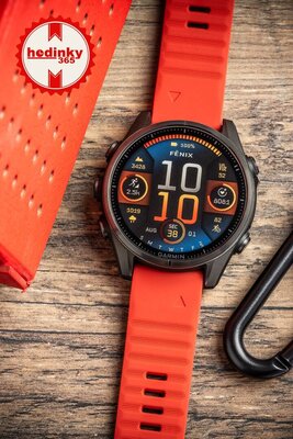 curea din silicon Ricardo 20mm (pentru Garmin Fenix 8/7S/6S (43mm), și altele), roșu, QuickFit