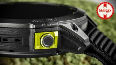 Garmin Enduro 2 Carbon Gray DLC Titanium / Black UltraFit Nylon Strap (+ curea de rezervă)